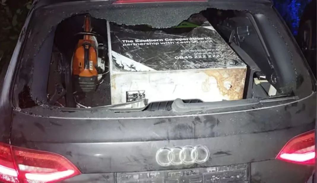Audi RS4 Police Arrest ATM Recovered