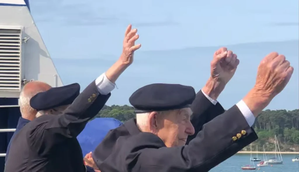 D-Day Veterans on board Brittany Ferries