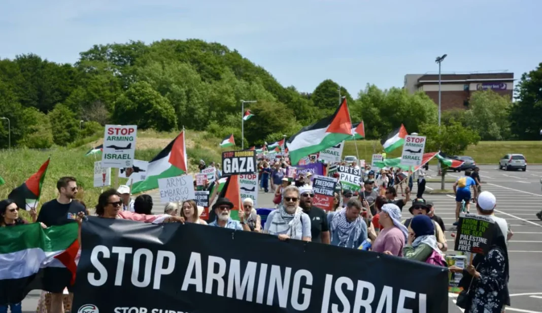 Palestine Havant facility protest