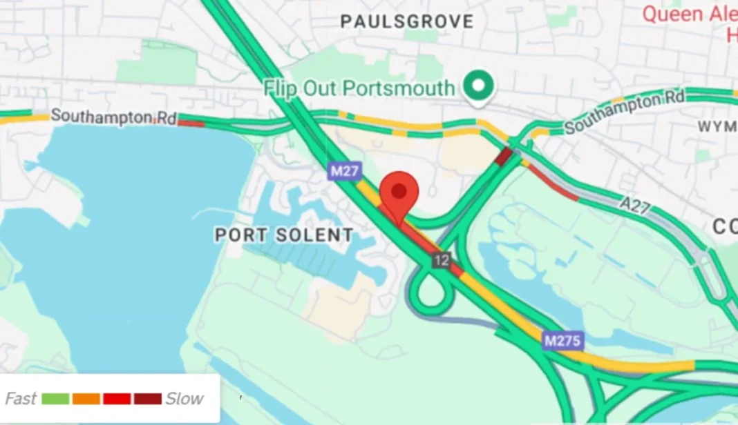 Portsmouth M27 Traffic update