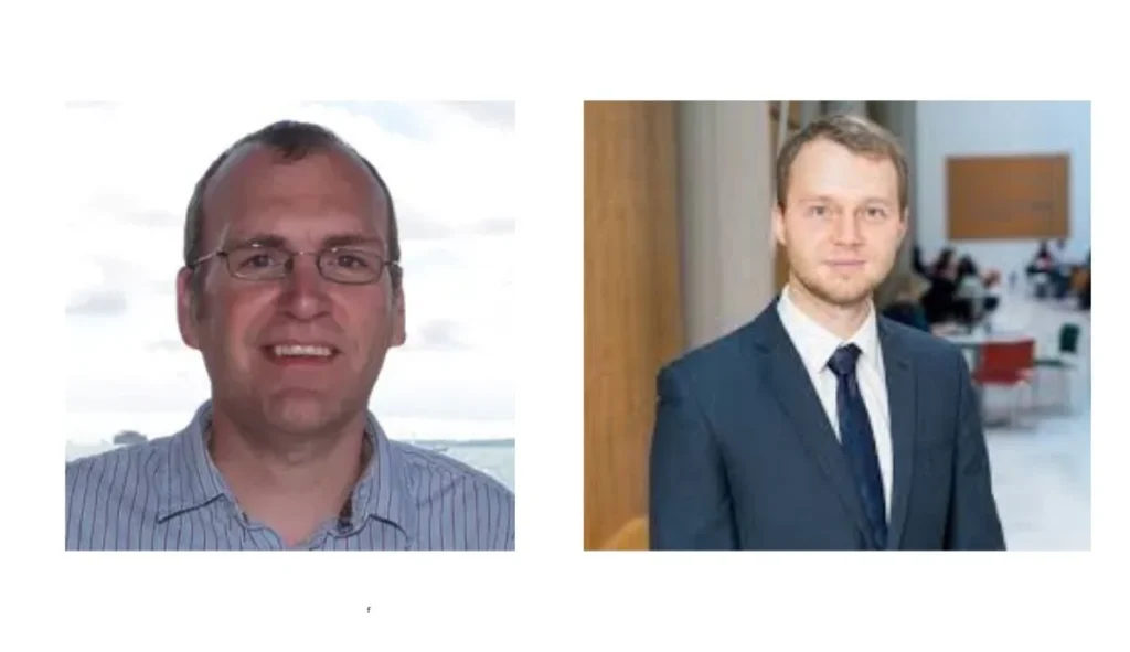 Professor Dylan Jones Left Dr Andrii Zharikov Right