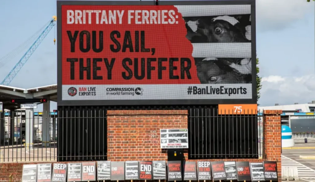 Protest at Brittany Ferries