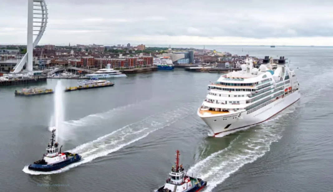 Six-star Seabourn Sojourn docks in Portsmouth for first time