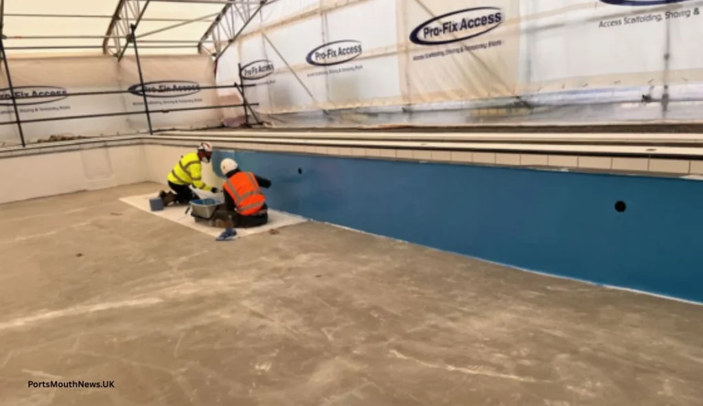 Blue Coating Under Way Hilsea Lines