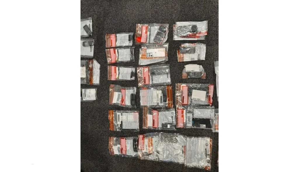 A selection of phones seized during the investigation