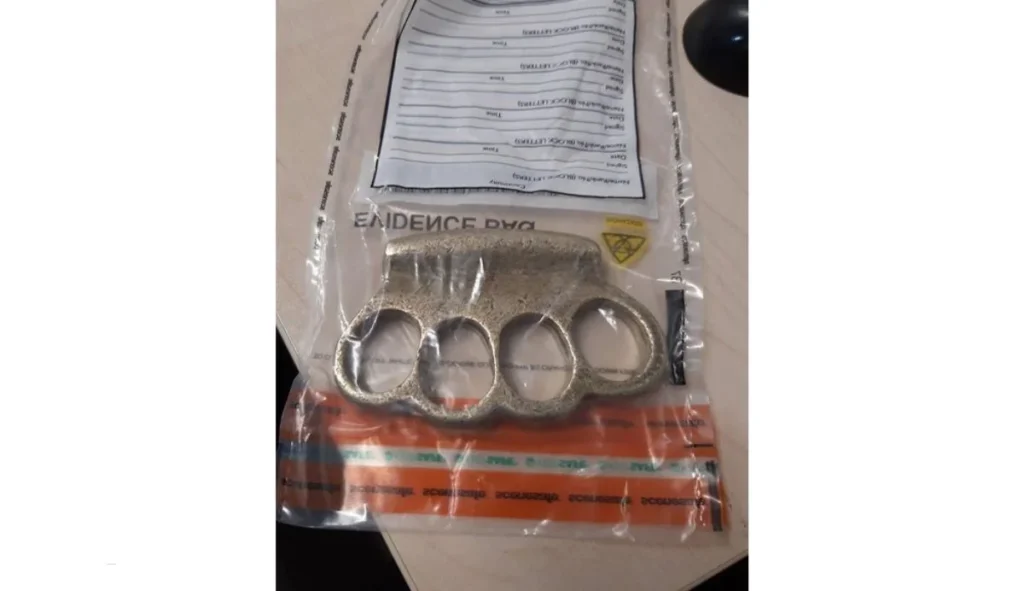 Knuckleduster seized by police