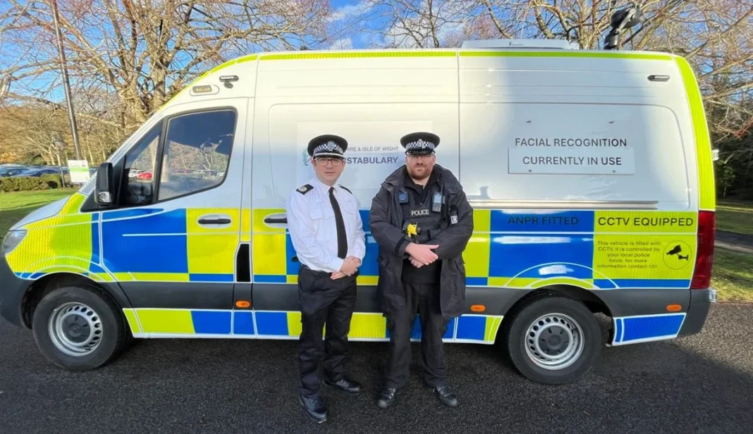 Live facial recognition vans deployment hampshire